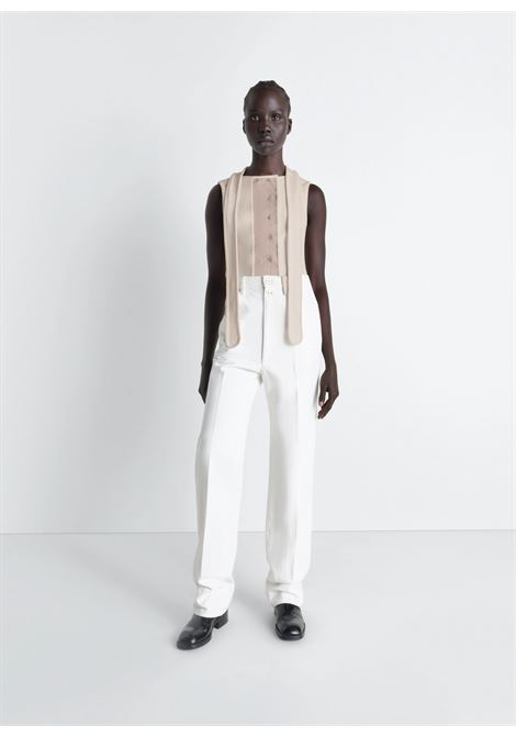 asymmetrical fitted top woman sage LEMAIRE | TS0004 LJ1030GR609